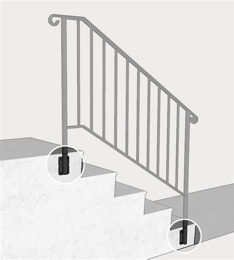 metal staircase brackets|handrail side mount brackets.